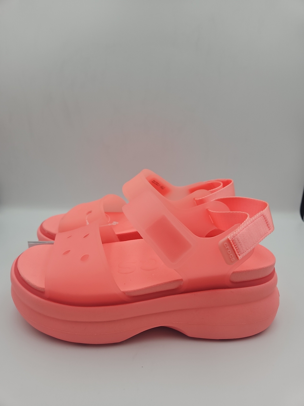 CROCS Coral Pink Platform Sandals for Women